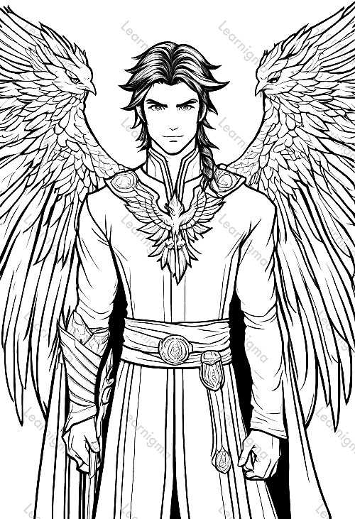 Male Character With Wings