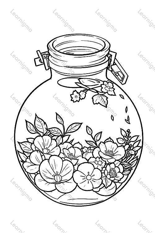 Jar With Flowers