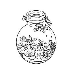 Jar With Flowers