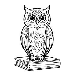 Owl Sitting On A Book