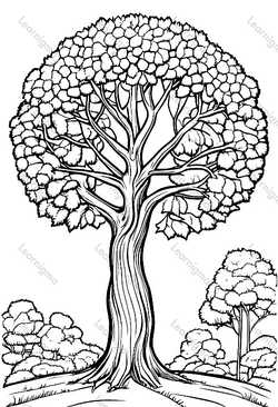 Tree Brown Coloring Tree | Coloring Pages | Learnigma