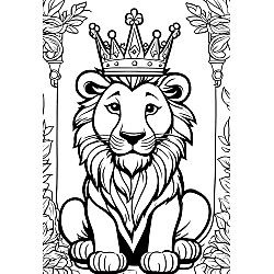 Lion With A Crown