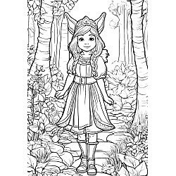 Girl In Enchanted Forest