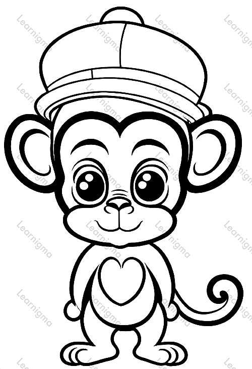 Monkey With Hat