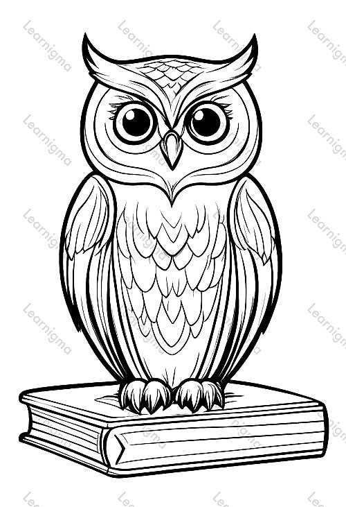 Owl Sitting On A Book