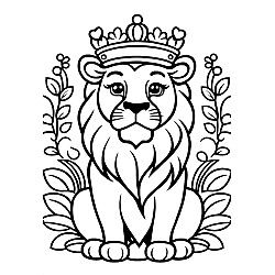 Lion With Crown