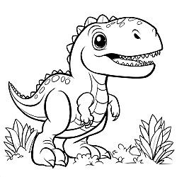 Smiling Dinosaur