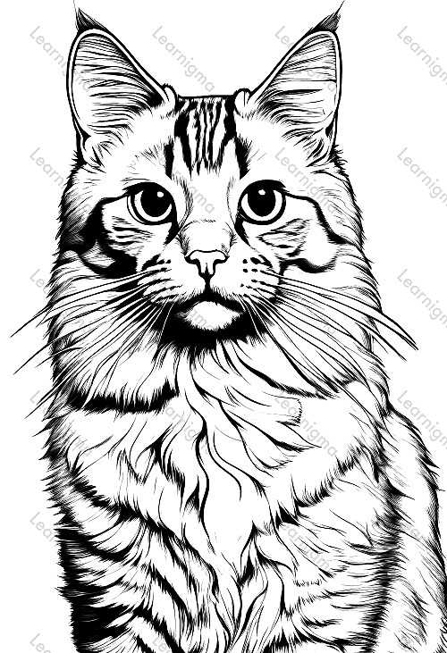 American Bobtail Cat Portrait