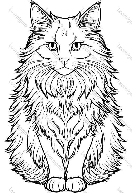 Norwegian Forest Cat Portrait